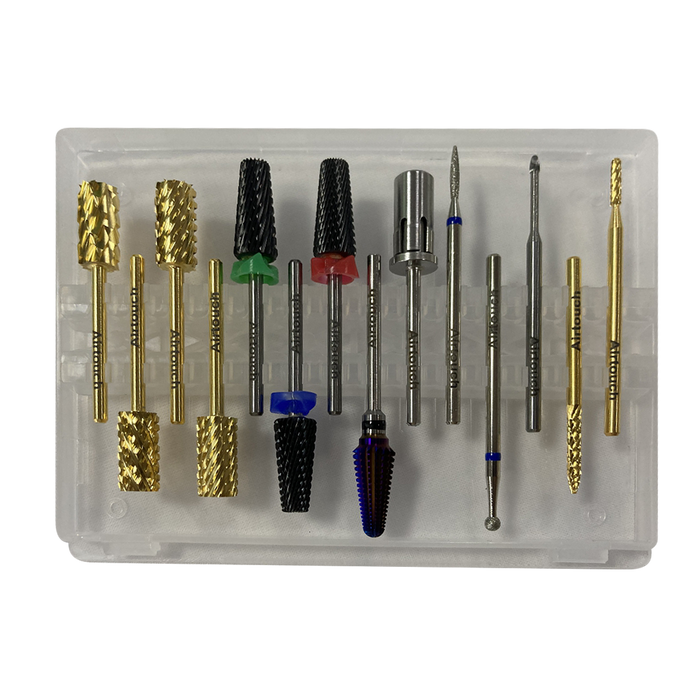 Airtouch Titanium Coated Drill Bit All In One Kit, #2