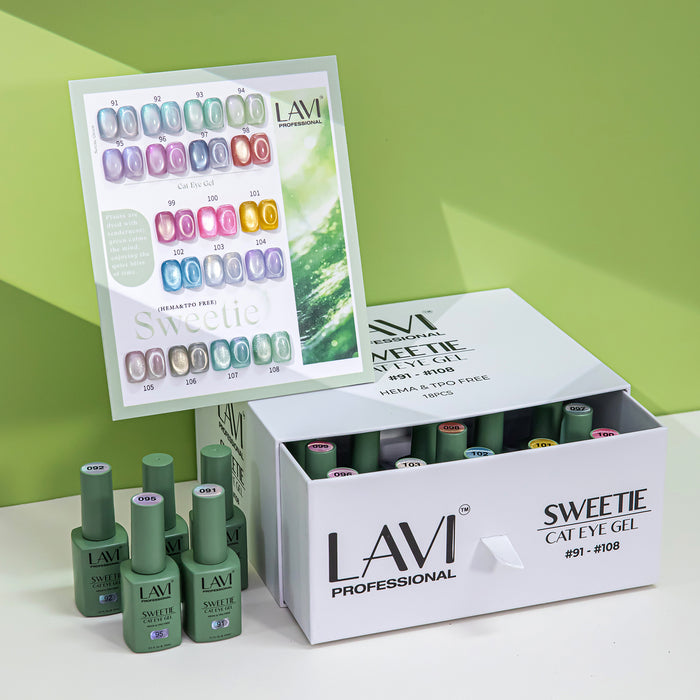 LAVI Cat Eye Kit (18 colors) - SWEETIE (#91 - #108) Collection