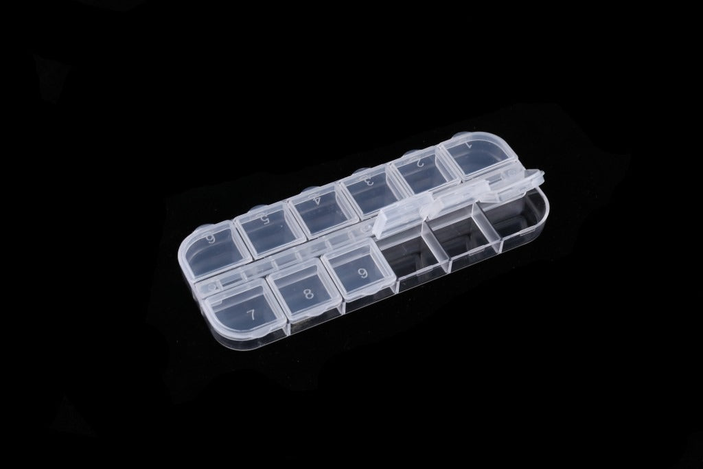 Accessories Box, CLEAR, 12 Grids (Packing: 600 pcs/case)