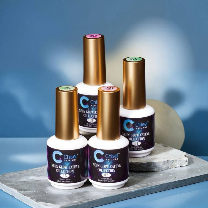 Chisel NEON GLOW Cat Eye Gel Collection Set of 36 Colors