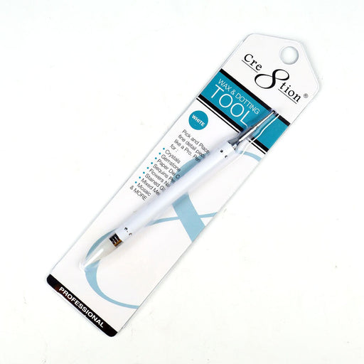 Cre8tion Nail Art Wax & Dotting Tool - Rhinestones Picker White (Pk: 12 pcs/box, 320 pcs/case)
