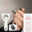 Cre8tion Nail Art - Bear Handheld Ring-Shaped Magnet, White
