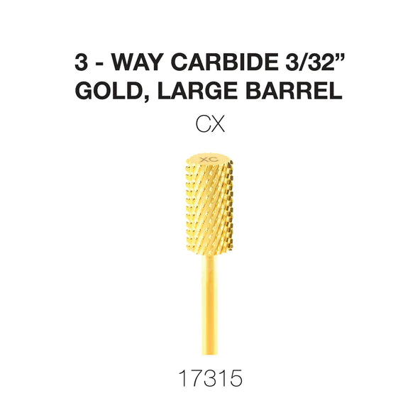 Cre8tion 3-Way Carbide Gold, Large Barrel CX 3/32