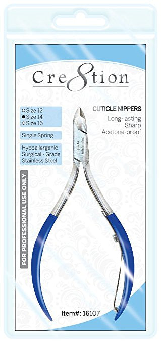 Cre8tion Cuticle Nippers Size 16, Full Jaw, 16108