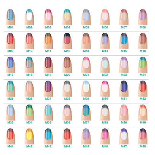 Cre8tion Mood Changing Gel Polish 0.5oz (48 colors) Collection 000