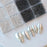 Cre8tion Nail Art Accessory - Assorted Black Pearl & Silver Beads #06, BOX