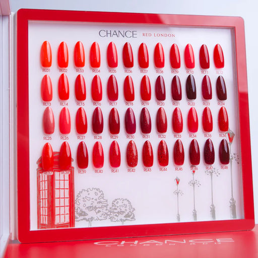 Chance Counter Display Color Chart - Red London Kit (48 Colors)