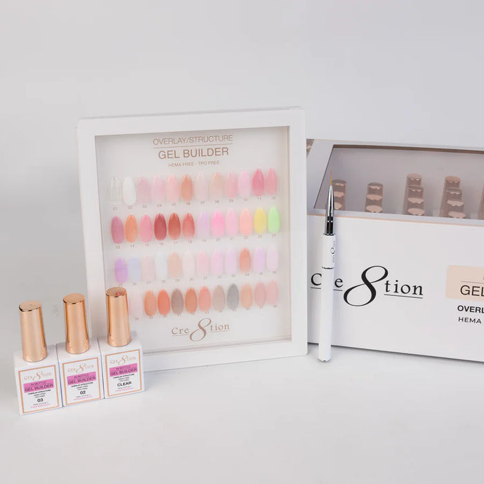 Cre8tion Kit (48 Colors) - Overlay/Brush On Builder 0.5oz (HEMA & TPO Free)