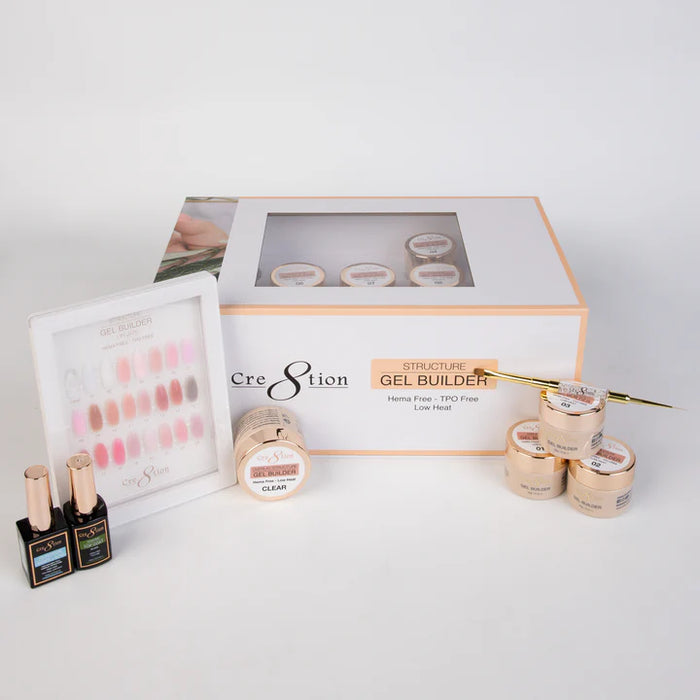 Cre8tion Kit (24 Colors) - Builder Gel in Jar 1oz (HEMA & TPO Free)