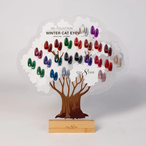 Cre8tion Tree Color Display - Winter Cat Eye