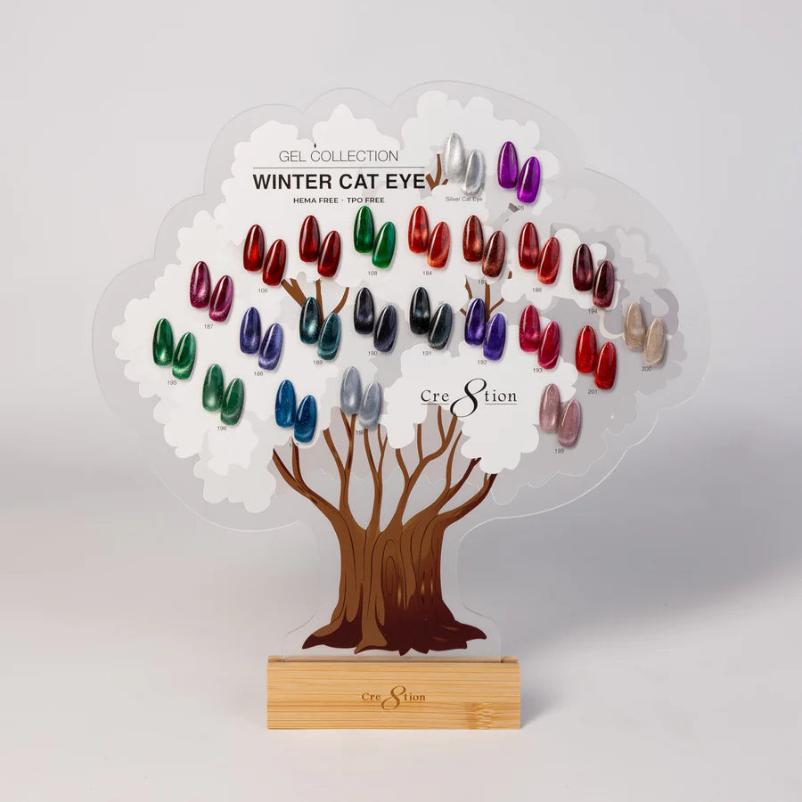 Cre8tion Tree Color Display - Winter Cat Eye