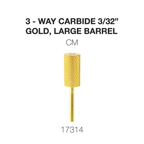 Cre8tion 3-Way Carbide Gold, Large Barrel CM 3/32
