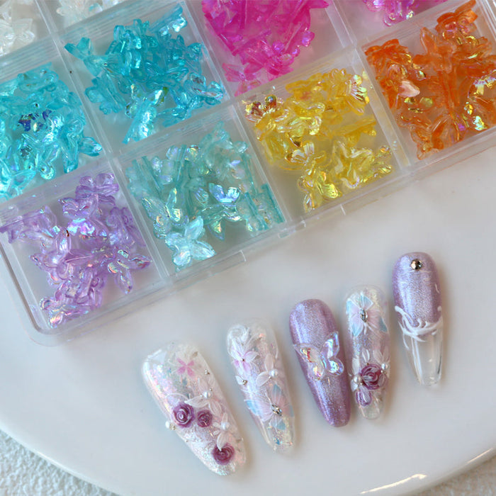 Cre8tion Nail Art Accessory - Jelly Small Bows #10, BOX