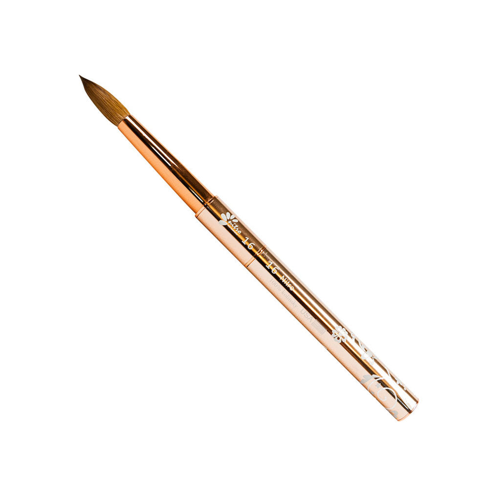 Nitro Acrylic Kolinsky Nail Brush, ROSE GOLD, #20 OK0701VD