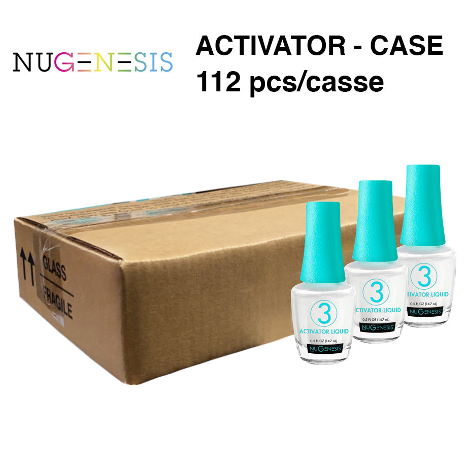 Nugenesis Dipping Gel, #03, ACTIVATOR LIQUID (Blue Cap), CASE, 0.5oz (Packing: 112 pcs/case)