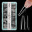 Cre8tion Special Shape Tips Clear (12 Sizes) - ALMOND Long, BOX (Pk: 504 pcs/box, 50 boxes/case)