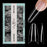 Cre8tion Special Shape Tips Clear (12 Sizes) - ALMOND Medium, BOX (Pk: 504 pcs/box, 100 boxes/case)