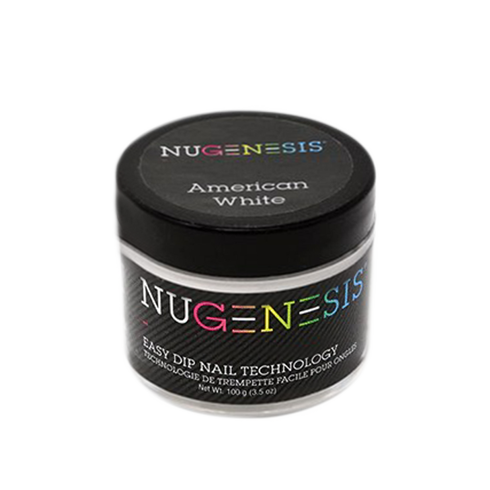Nugenesis Dipping Powder, Pink & White Collection, AMERICAN WHITE, 3.5oz
