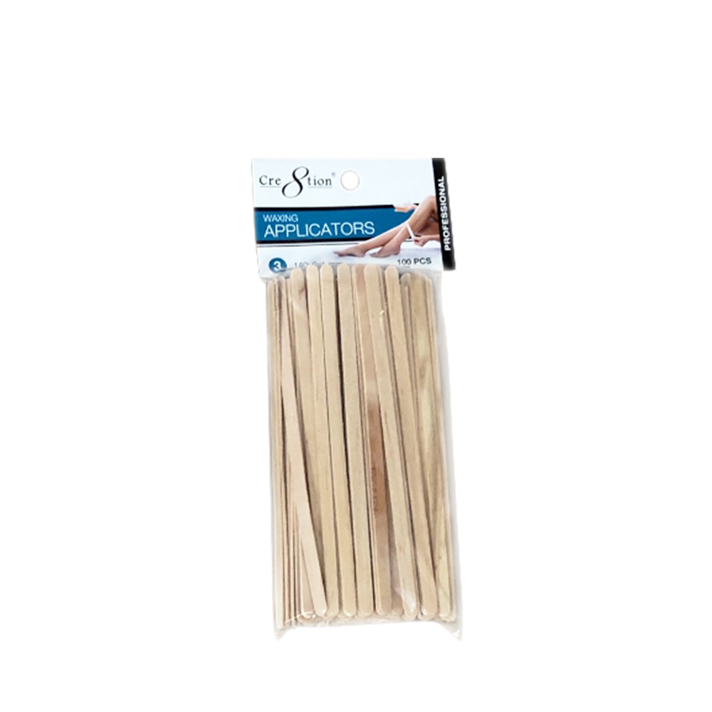 Cre8tion Disposable Applicators 3, 140x6x1mm (Packing: 100 pcs/packs, 100 packs/case)