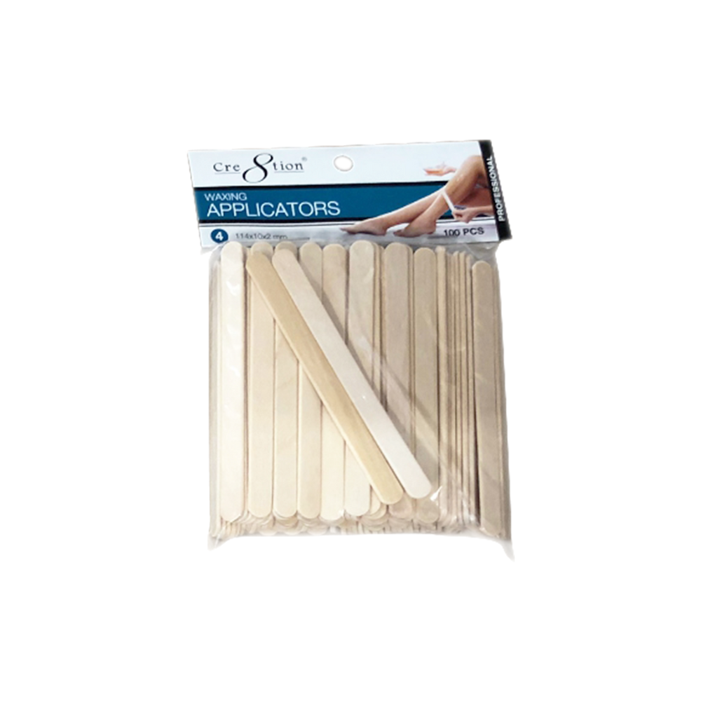 Cre8tion Disposable Applicators 4, 114x10x2mm (Packing: 100 pcs/packs, 100 packs/case)