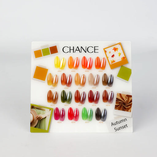 Chance Counter Display Color Chart (18 Colors) - Autumn Sunset Collection
