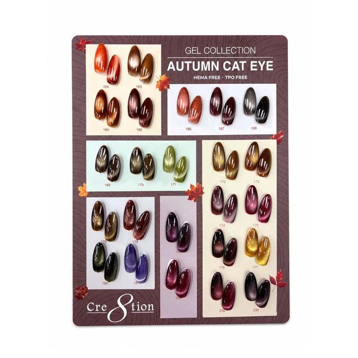 Cre8tion Counter Display Color Chart - Cat Eye Autumn (24 colors)