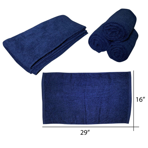 Cre8tion Salon Towel 16x29, BLUE (Pk: 12pcs/dozen, 12dozen/case)