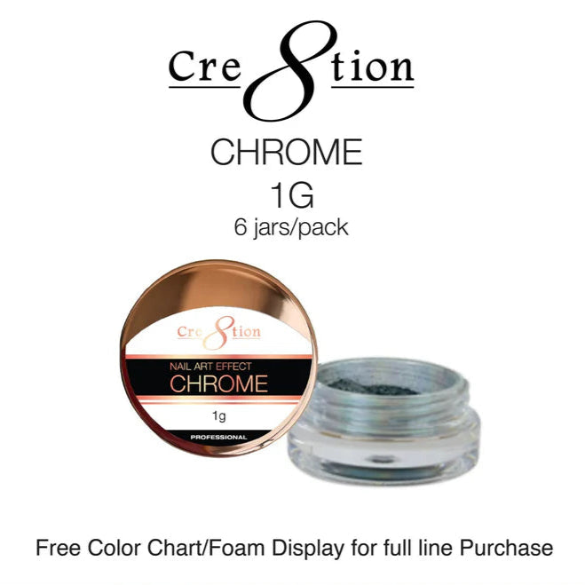 Cre8tion Nail Art 1g - CHROME Effect 000