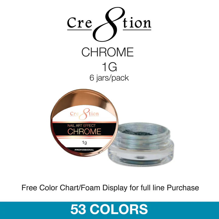Cre8tion Nail Art 1g - CHROME Effect 000