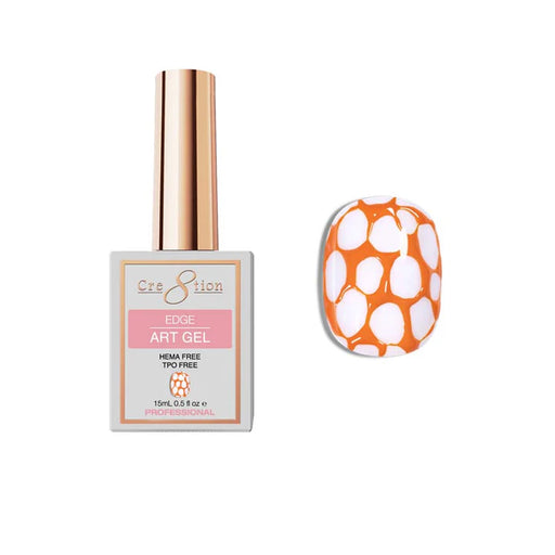 Cre8tion Art Gel 0.5oz – Edge Collection (Hema Free, Tpo Free), ORANGE (Pk: 6 pcs/box)