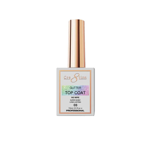 Cre8tion Glitter Top Coat 0.5oz, #03