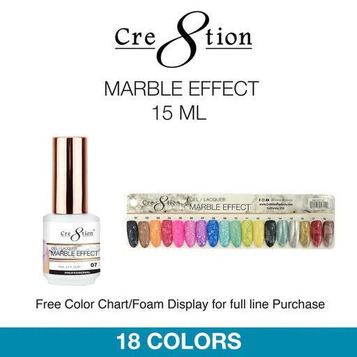 Cre8tion 0.5oz MARBLE EFFECT Gel Collection 000