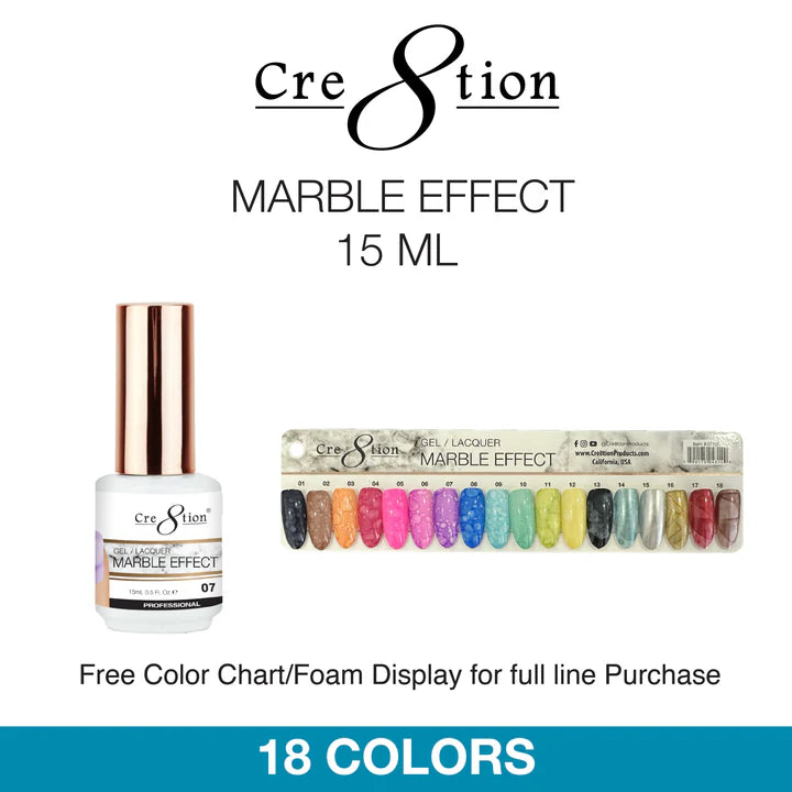 Cre8tion 0.5oz MARBLE EFFECT Gel Collection 000