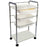 Cre8tion White Beauty Trolley, 3 Trays, 29026 BB (NOT Included Shipping Charge)