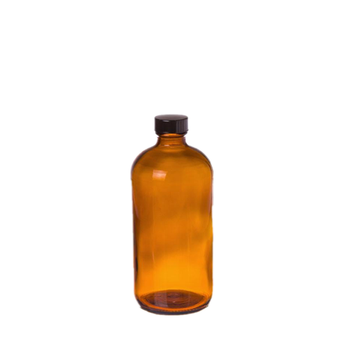 Cre8tion Glass AMBER Bottle, 8oz, 26092