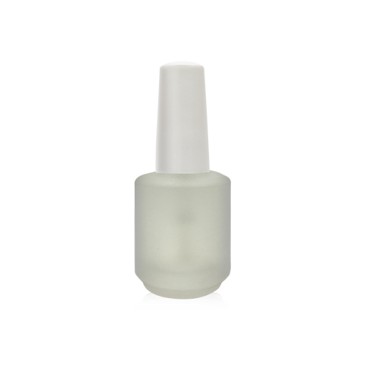 Cre8tion Empty Glass WHITE Bottle 0.5oz, Blank Frost (Pk: 360 pcs/case)