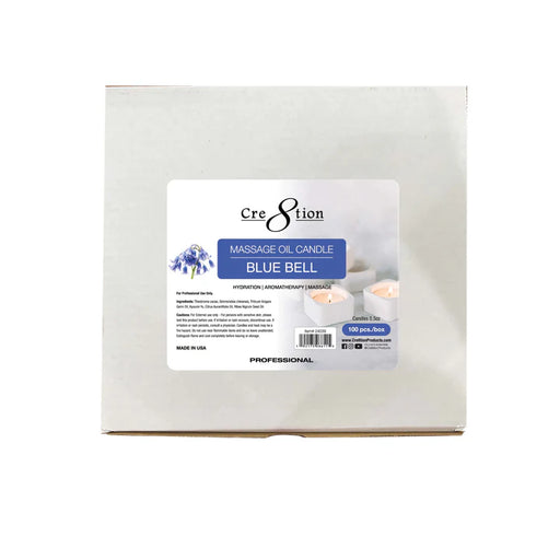 Cre8tion Massage Oil Candles - Tealight 0.5oz - BLUE BELL (Pk: 100 pcs/box)