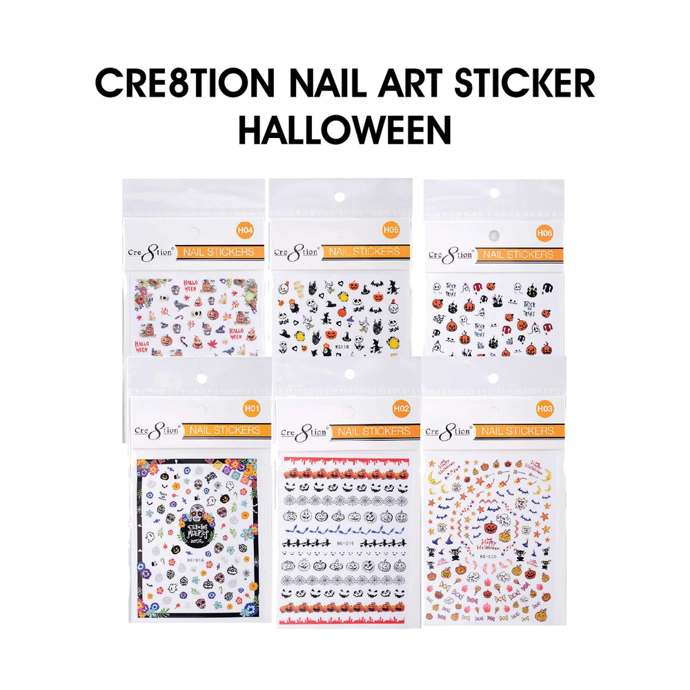 Cre8tion Nail Art - Sticker Halloween Collection (14 Styles) 000