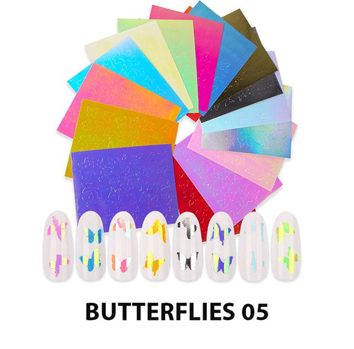 Cre8tion Nail Art Sticker, Butterflies, 05, 1101-1093, 16 pcs/bag OK1109MD