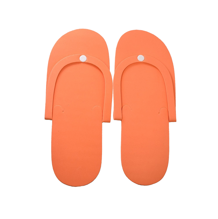 Cre8tion Non-Slippery Disposable Pedicure Foam Slippers, Plastic Button, CASE, 10010 (Packing: 12 pairs/bag, 360 pairs/case)