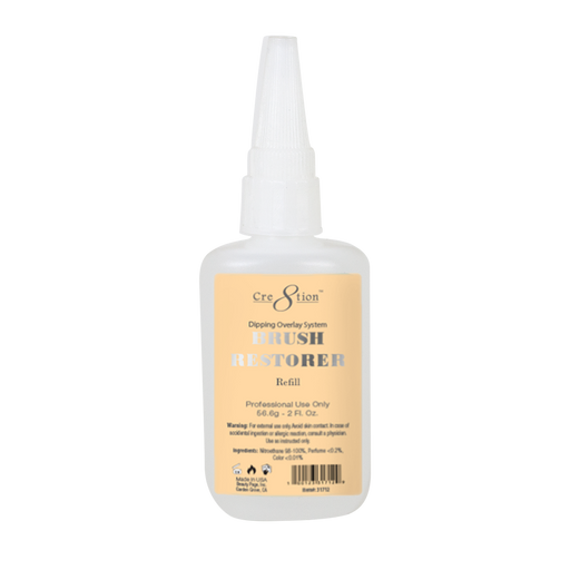 Cre8tion Dip Powder Refill 2oz - Step #5 BRUSH RESTORER (Pk: 144 pcs/case)