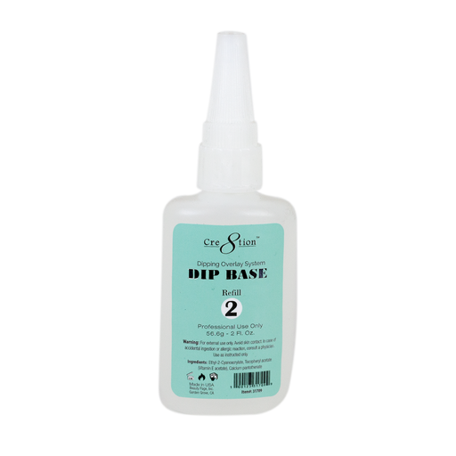 Cre8tion Dip Powder Refill 2oz - Step #2 DIP BASE (Pk: 144 pcs/case)