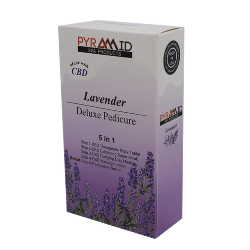 Pyramid LAVENDER Deluxe Pedicure 5 in 1 with CBD (Packing: 50 packs/case)