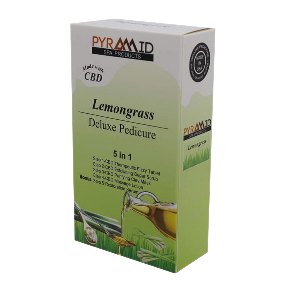 Pyramid LEMONGRASS Deluxe Pedicure 5 in 1 with CBD (Packing: 50 packs/case)