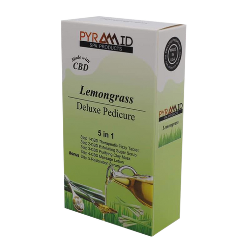 Pyramid LEMONGRASS Deluxe Pedicure 5 in 1 with CBD (Packing: 50 packs/case)