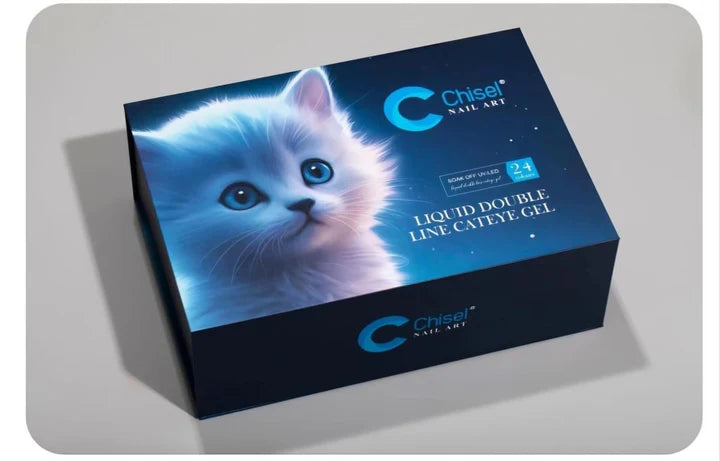 Chisel Liquid Double Line Cateye Kit 24 Colors