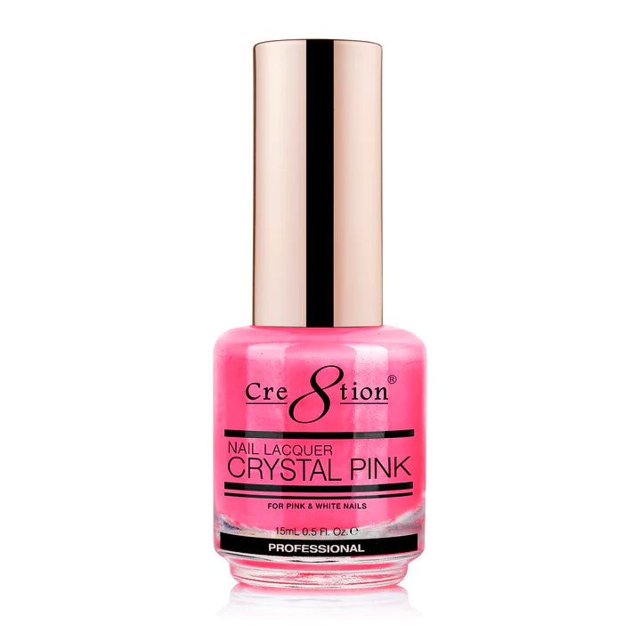 Cre8tion Nail Lacquer 0.5oz - Crystal Pink Air Dry (Pk: 288 pcs/case)