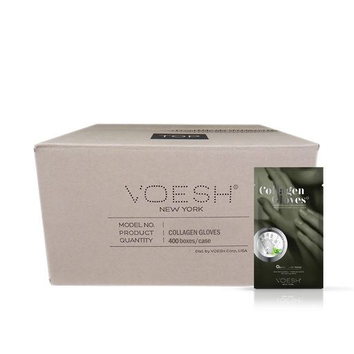 Voesh HEMP OIL Collagen GLOVES, BOX, VHM212PEP (Pk: 100 Pairs/box, 400 Pairs/case)