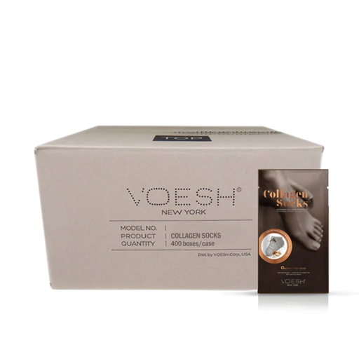 Voesh PEPPERMINT & HERB Collagen SOCKS, BOX, VFM212COL (Pk: 100 Pairs/box, 4 boxes/case)