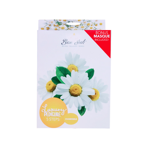 NuRevolution Bare Soak Luxury Pedicure Set 5 Steps, Chamomile, 100 boxes/case OK0217VD